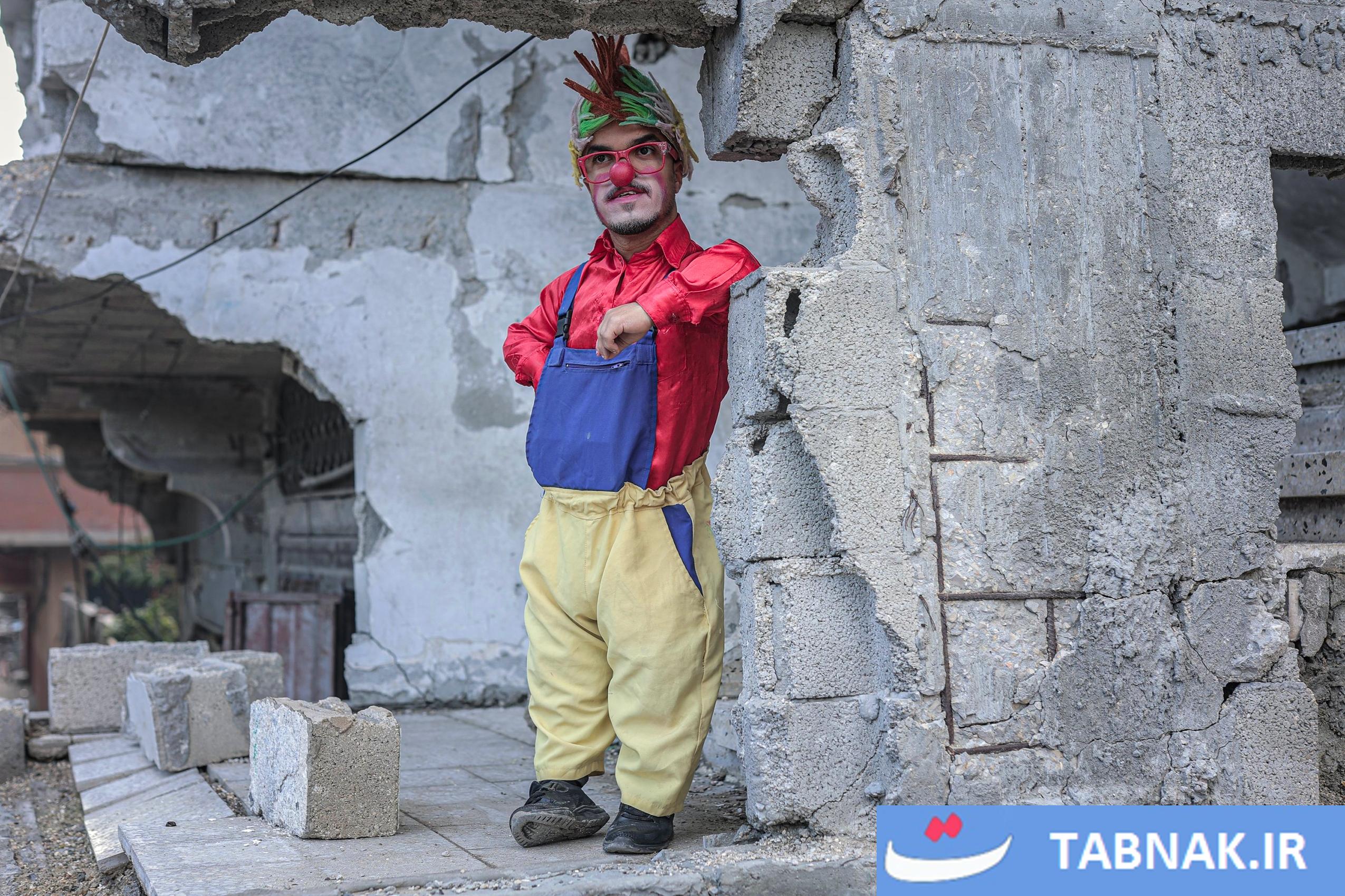 عکس:بریک کلائون؛سلبریتی کودکان غزه