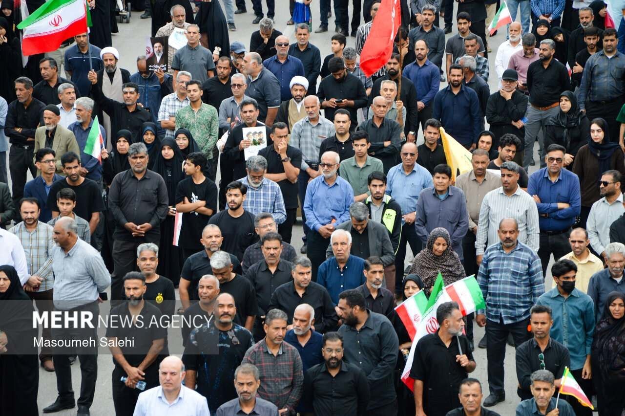 آیین تشییع سردار شهید علیرضا تنگسیری