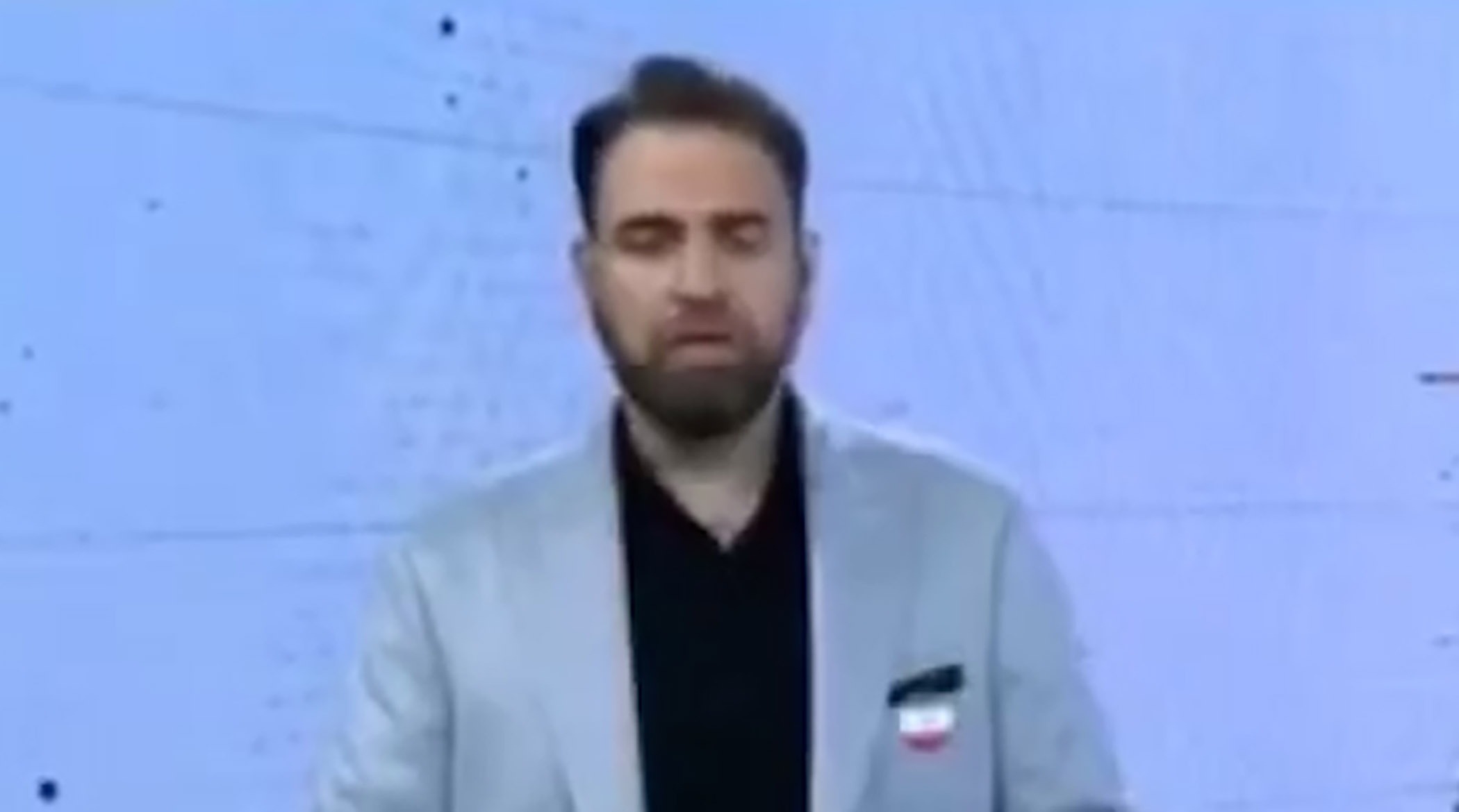 عذرخواهی مجری شبکه خبر به دلیل پخش تصویر نادرست