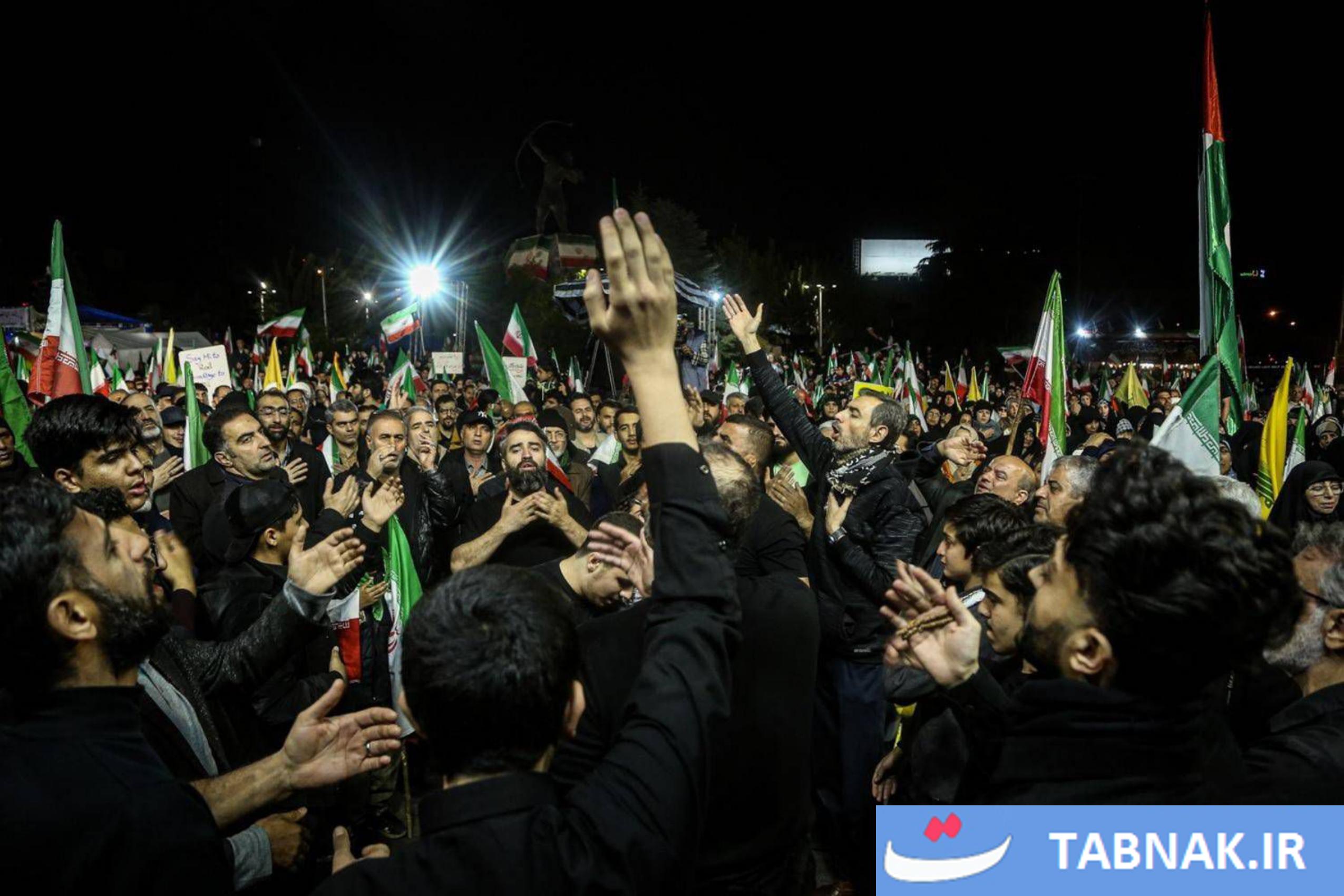 عکس: اتحاد مقدس، اجتماع مردمی در حمایت از رزمندگان اسلام