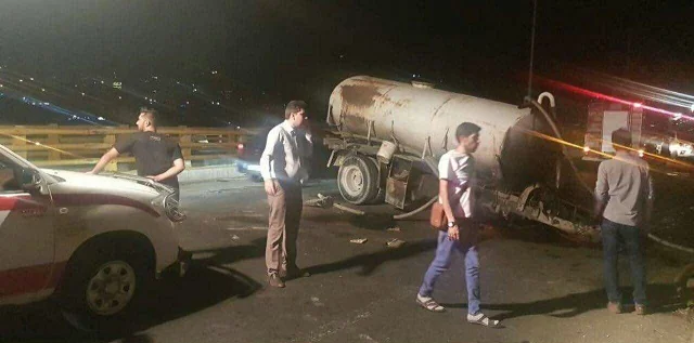 حادثه خونین در کمربندی بومهن؛ سقوط تریلی