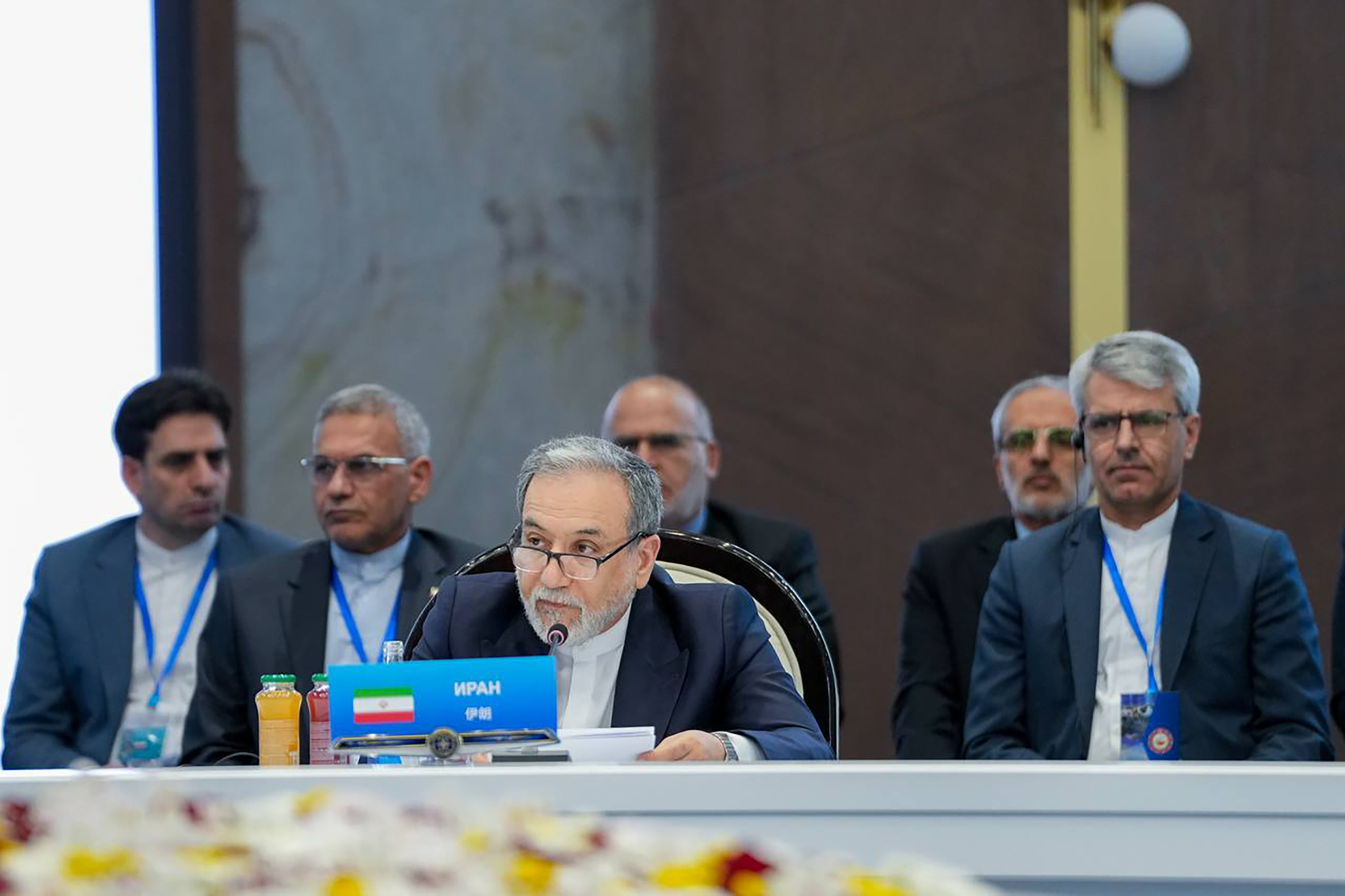 عکس: حضور و سخنرانی وزیر امور خارجه در نشست شورای وزیران سازمان همکاری شانگهای در قرقیزستان
