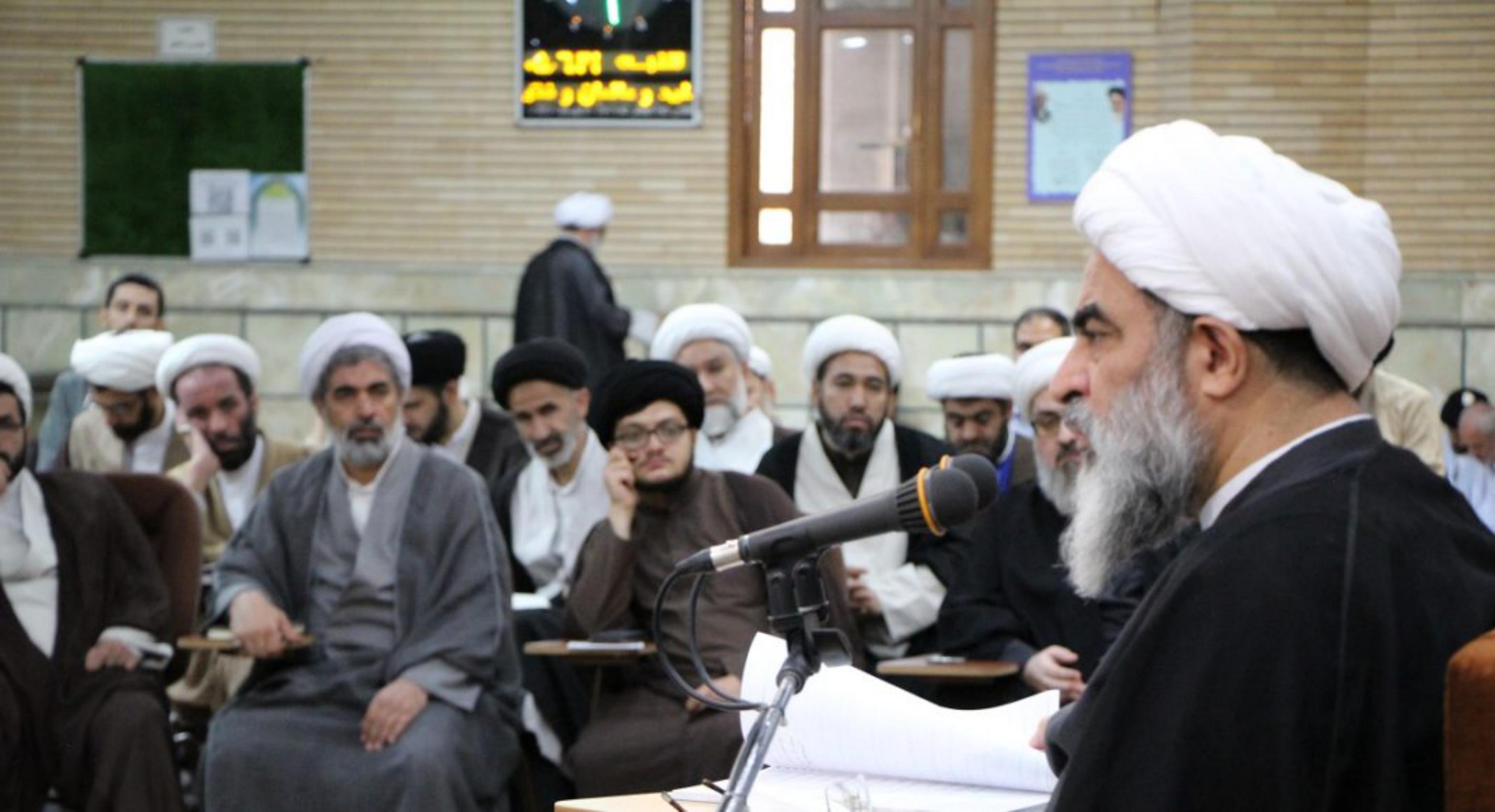 عکس: برگزاری درس خارج اصول آیت الله فاضل لنکرانی