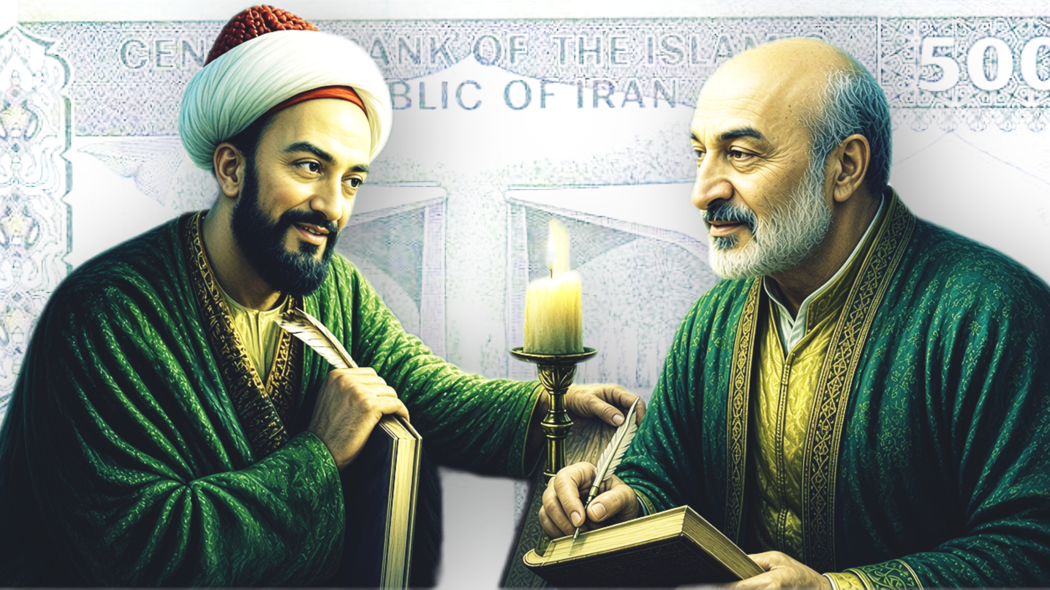دیدار سعدی شیرازی  با رئیس دانشگاه تهران در گلستان!