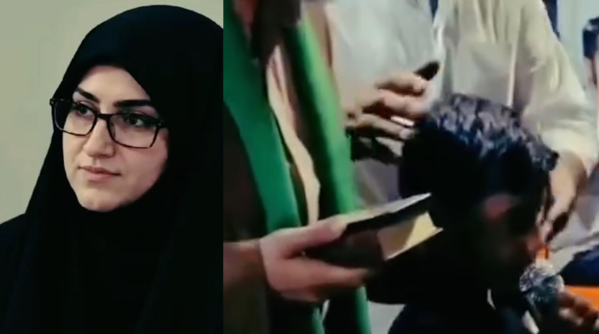 تصاویر خودروی به رگبار بسته شده فرمانده زن ایرانی