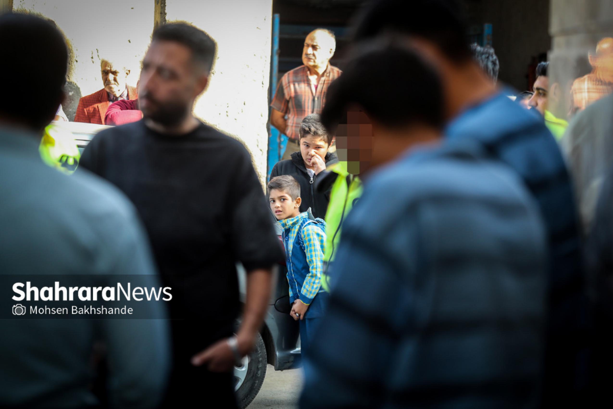 عکس: بازسازی صحنه قتل در محله موعود مشهد