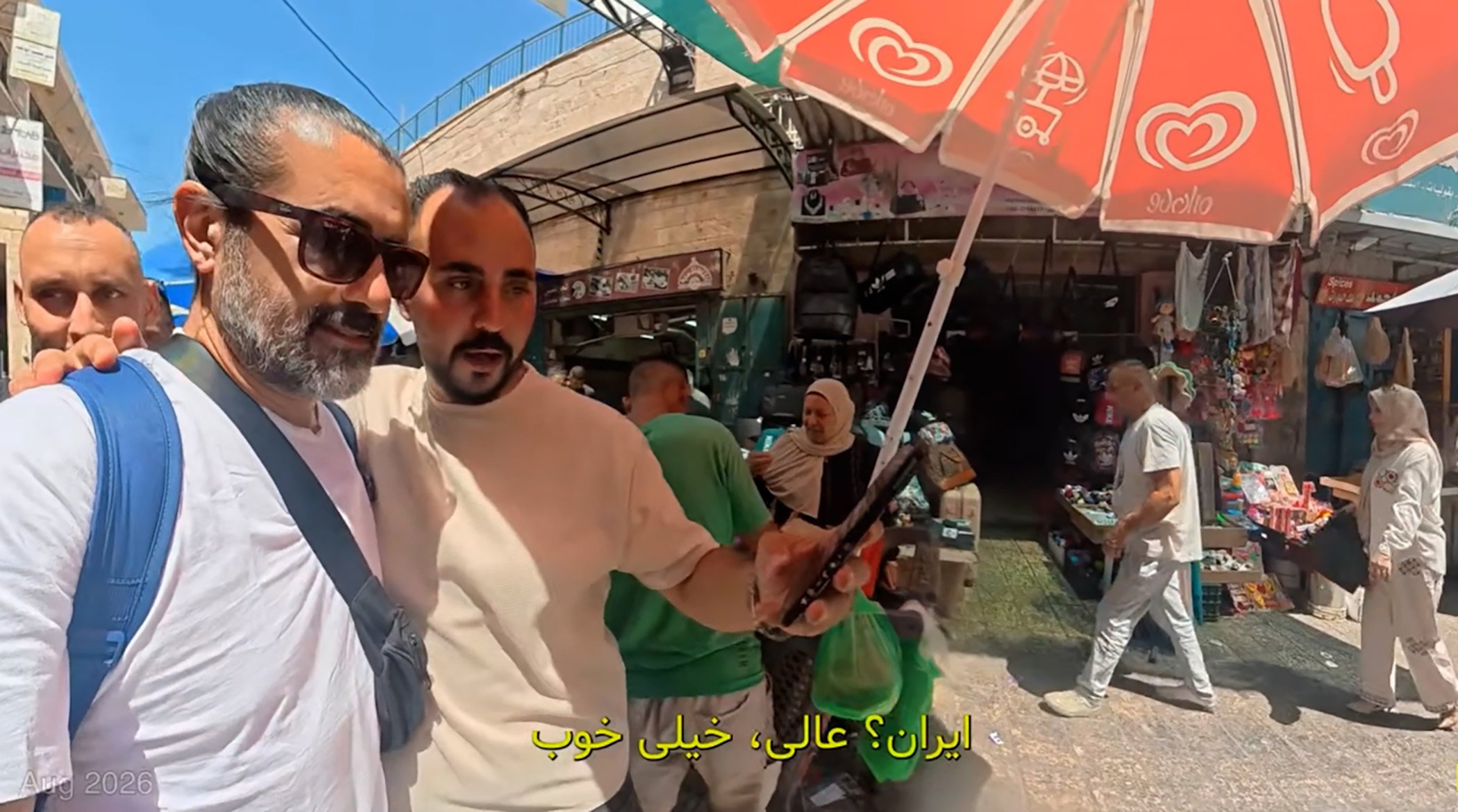 عکس العمل فلسطینی‌ها به دیدن یک ایرانی در کرانه باختری!